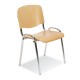 Krzesło Iso wood chrome